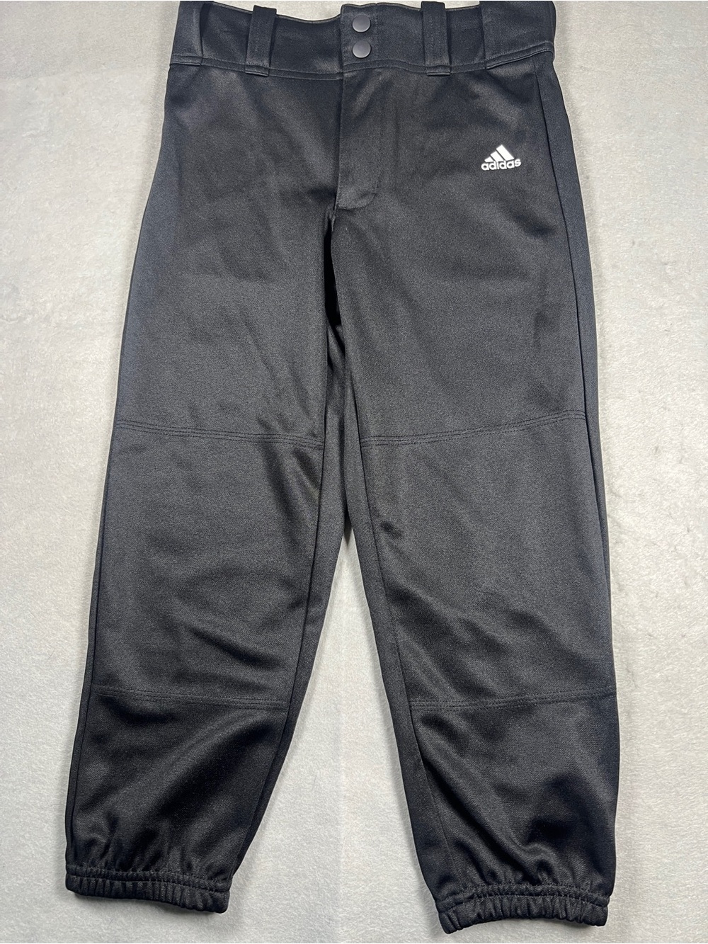 Adidas Boys Small Black Baseball Pants Climalite Relaxed Fit NWT